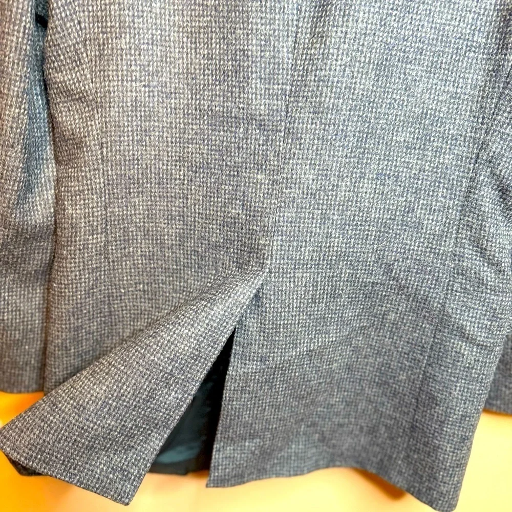 Barrington Vintage Men's Wool Suit Coat 2 Button Single Brst Dark Blue Size 42L